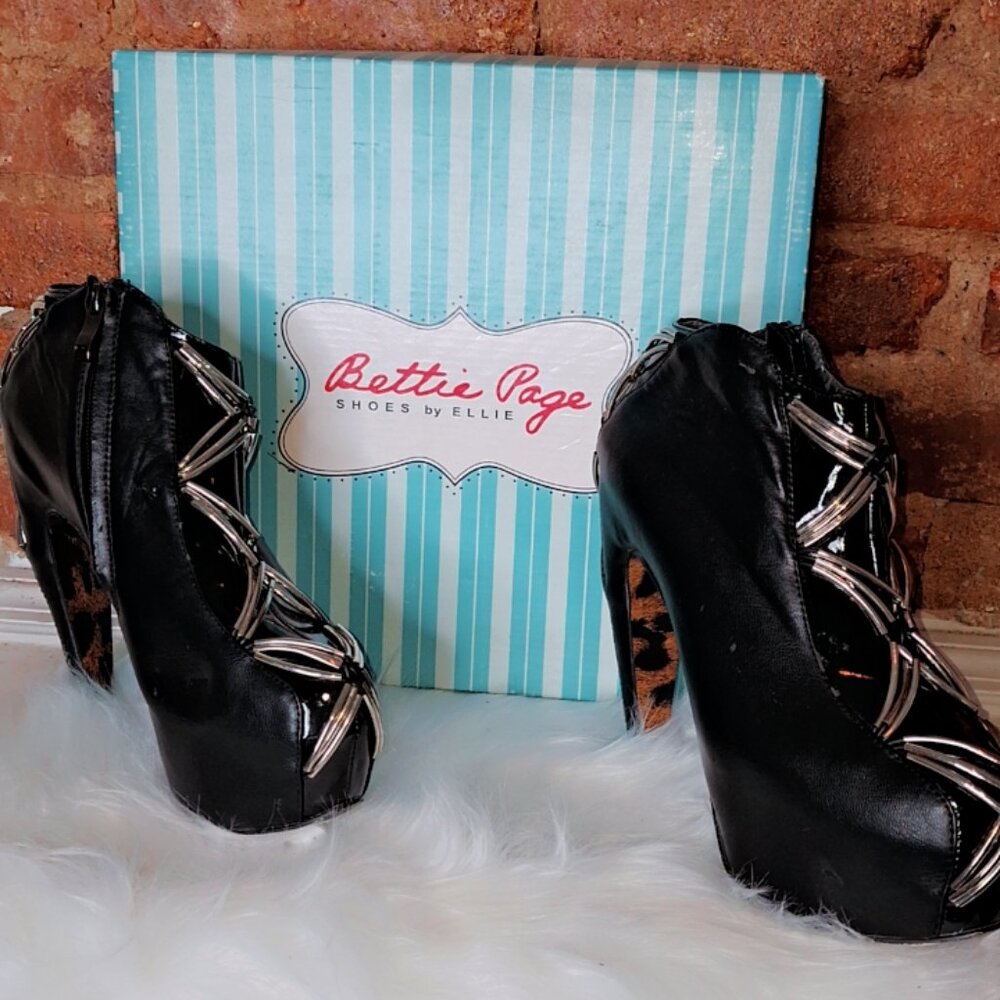Bettie Page Armadillo Ankle Boots (Worn Twice)